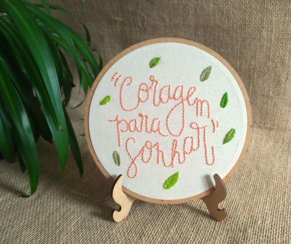 Coragem para Sonhar-bordado Livre