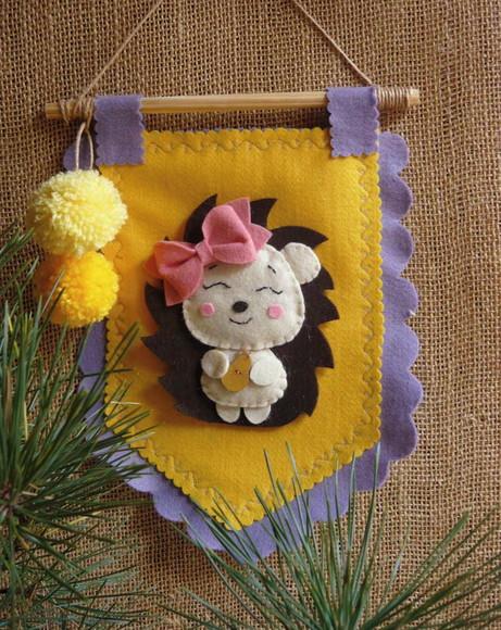 Flâmula Porco Espinho - Decoração para Quarto Infantil