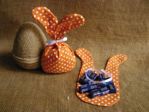 Kit com 10 Saquinho Coelho Porta Doces