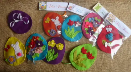 Ovos de Feltro Porta Docinhos