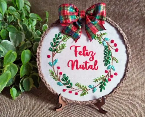 Quadro Bastidor Feliz Natal