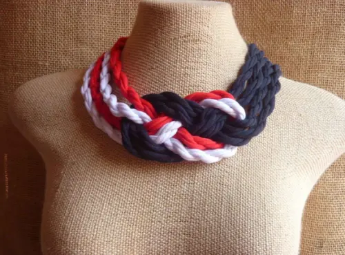 Colar de Tecido Linha Marinheiro