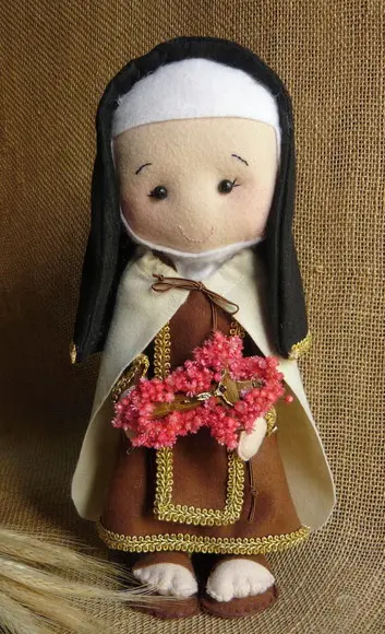 Santa Teresinha do Menino Jesus - Santinhas de Feltro