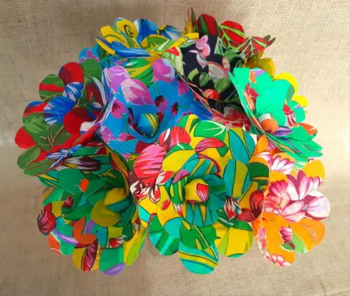 Flores Decorativas de Chitão Kit com 12