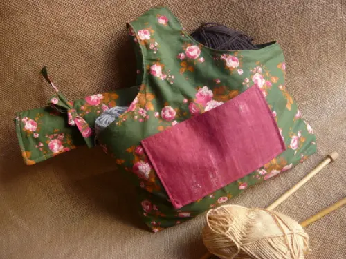 Bolsa para Tricô e Porta Agulhas