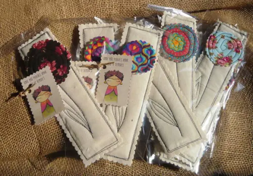 Marcador de Páginas Flores - Kit com 10 Peças