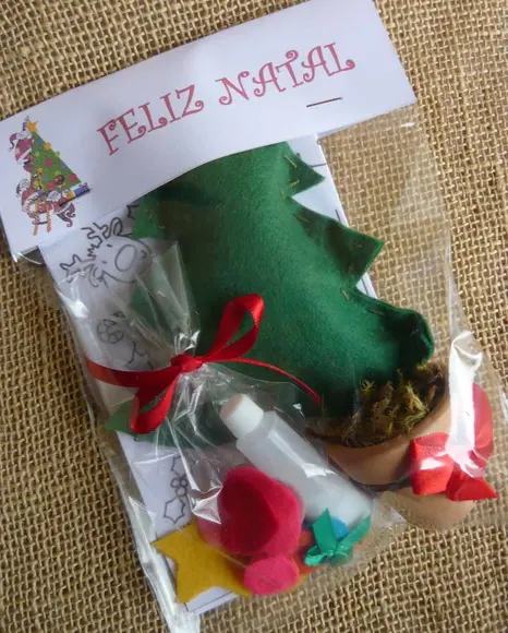 Lembrancinha de Natla - Kit Árvore de Natal no vasinho