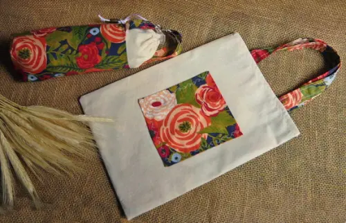 Kit Sacolinha e Porta Garrafinha de Água