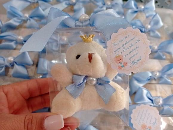 Lembrancinha Maternidade Personalizada Ursinho Chaveiro