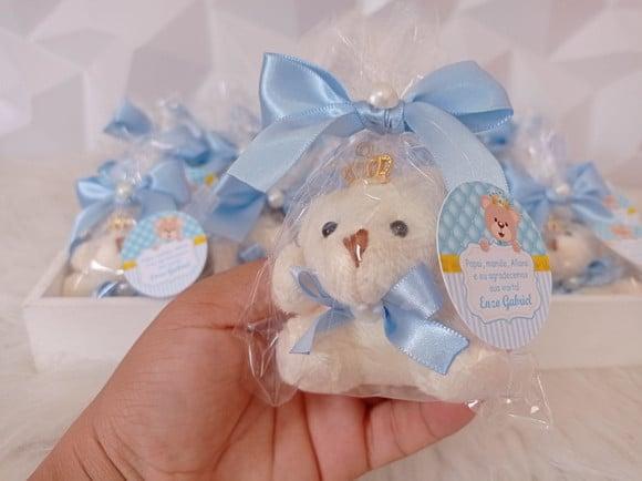 Lembrancinha Nascimento Menino Ursinho Príncipe Chá de Bebê