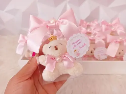 Lembrancinha Maternidade Ursinha Princesa Nascimento