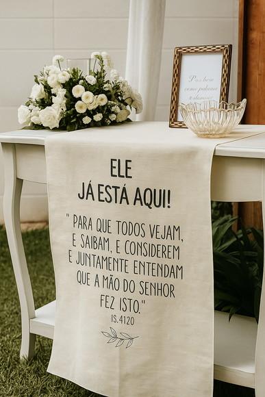 Faixa para Casamento Mesa do Altar