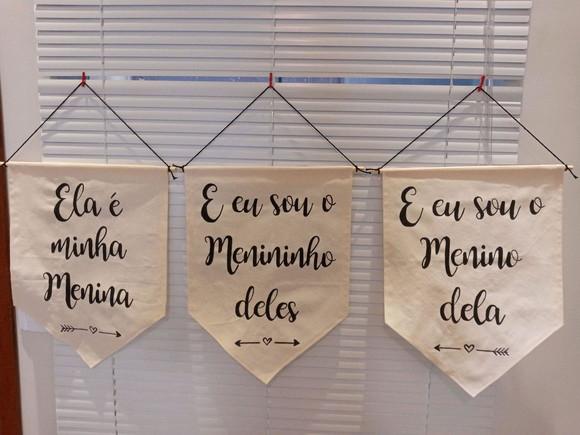 Flâmula para Cadeira dos Noivos/decorativa