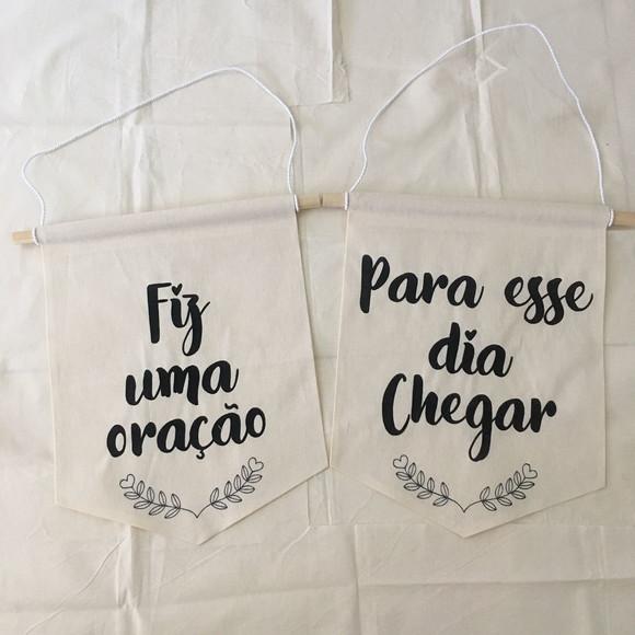 Kit 3 Flâmulas Decorativa Personalizada