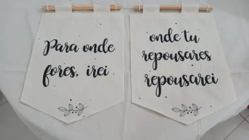 Kit 3 Flâmulas Decorativa Personalizada