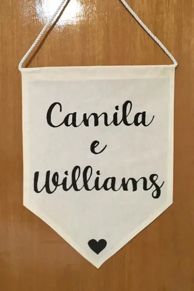 Flâmula para Cadeira dos Noivos/decorativa