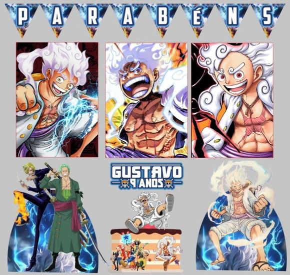 Kit Festa Só Um Bolinho Bolinho One Piece Luff Gear 5