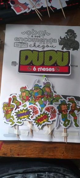 Kit Festa Só Um Bolinho Tartarugas Ninjas (michelangelo)