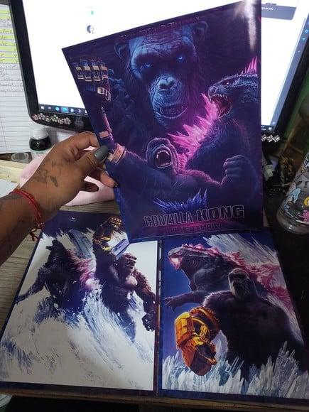 Kit Posteres Kong Vs Kodzilla (novo Imperio)