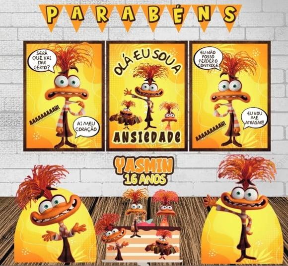 Kit Só Um Bolinho Ansiedade (divertidamente 2)