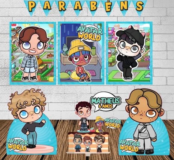 Kit Só Um Bolinho Avatar World Menino