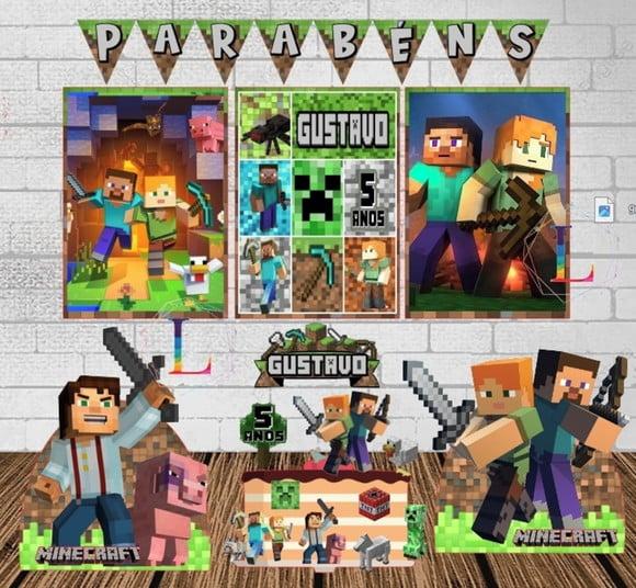 Kit Só Um Bolinho Minecraft