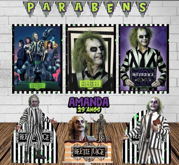 Kit Só Um Bolinho os Fantasmas se Divertem (beetlejuice)