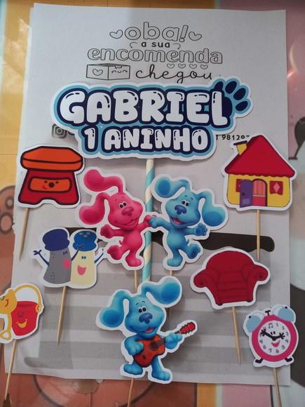 Kit Só Um Bolinho Pistas de Blue