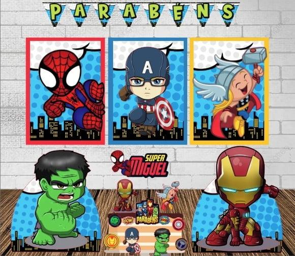 Kit Só Um Bolinho Vingadores Baby/cut