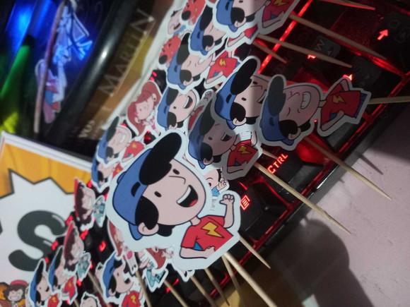 Kit Toppers de Docinho as Aventuras de Mike