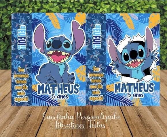 Sacolinha Stitch Menino