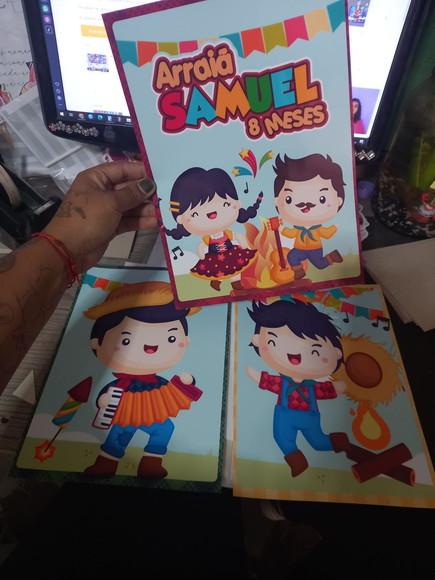 Mini Kit Só Um Bolinho Arraiá Menino
