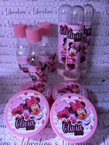Kit Lembrancinhas Minnie Rosa