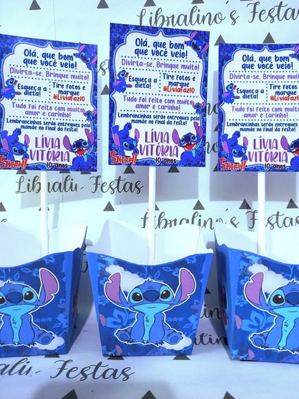 Centro de Mesa Recado Lilo e Stich