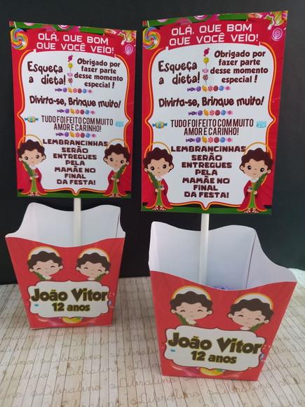 Centro de Mesa Recado Cosme e Damião