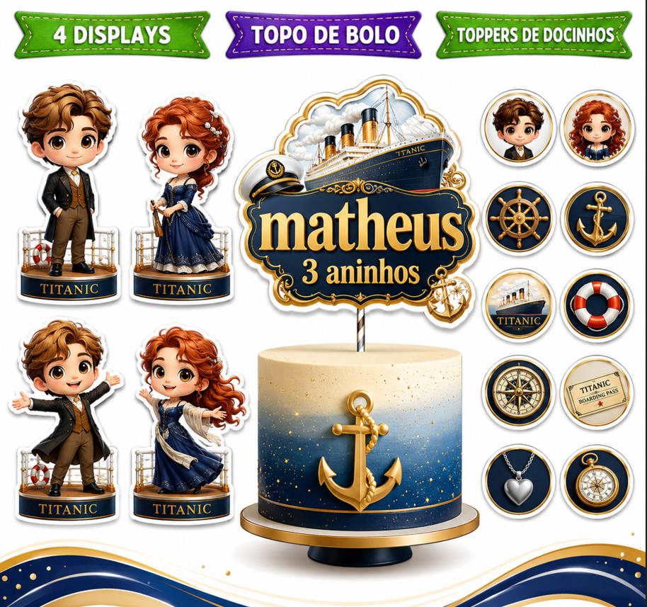Só Um Bolinho mini TITANIC CUT