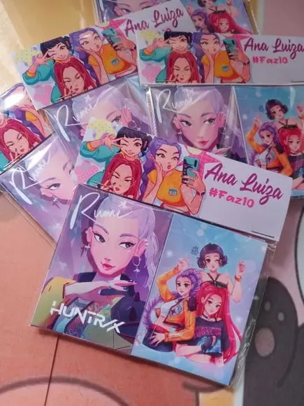 Jogo da Memória Guerreiras do K-pop (huntrix)