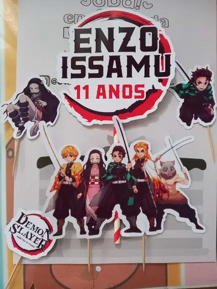Kit Festa Só Um Bolinho Demon Slayers Kimetso no Yaba