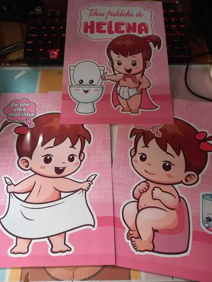 Kit Festa Só Um Bolinho Desfralde Menina (tchau Fraldinha)
