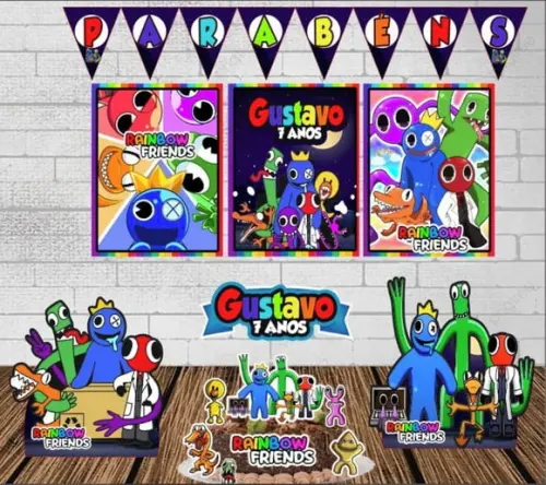 Kit Festa Só Um Bolinho Rainbow Friends