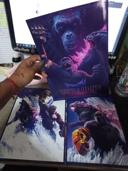 Kit Posteres Kong Vs Kodzilla (novo Imperio)