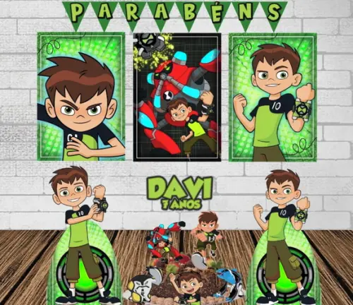 Kit Só Um Bolinho Ben 10