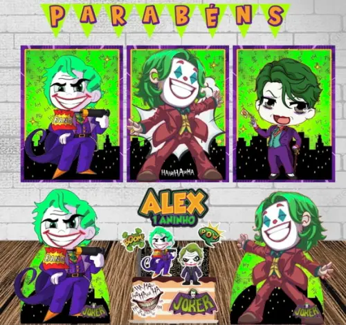 Kit Só Um Bolinho Coringa Cute (joker Desenho)