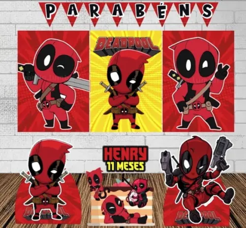 Kit Só Um Bolinho Deadpool Baby