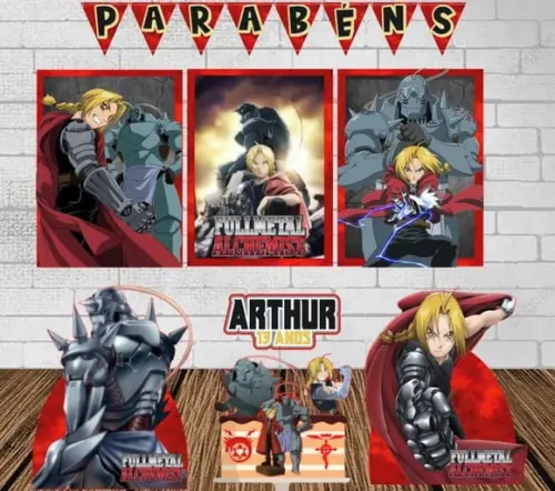 Kit Só Um Bolinho Fullmetal Alchemist