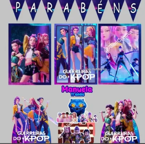 Kit Só Um Bolinho Guerreiras do K-pop