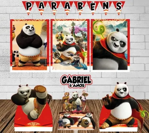 Kit Só Um Bolinho Kung Fu Panda