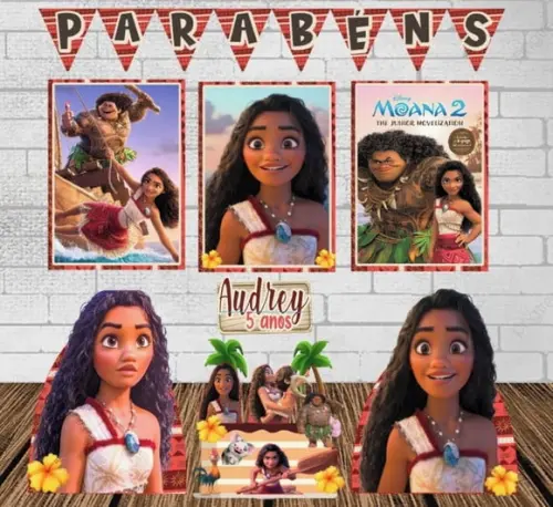 Kit Só Um Bolinho Moana 2