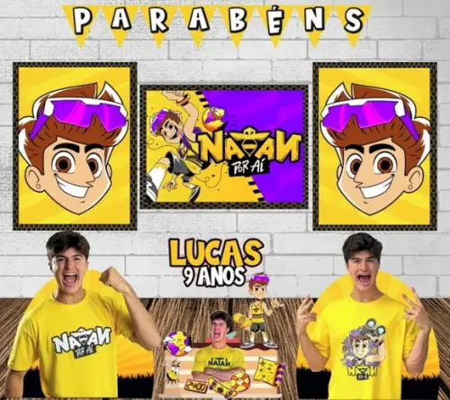 Kit Só Um Bolinho Natan Por Aí (youtuber)