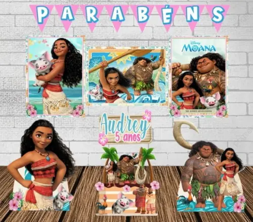 Kit Só Um Bolinho Moana Grande